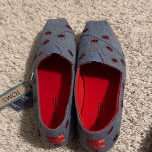 TOMS Women Ladybug Slip-On Slippers